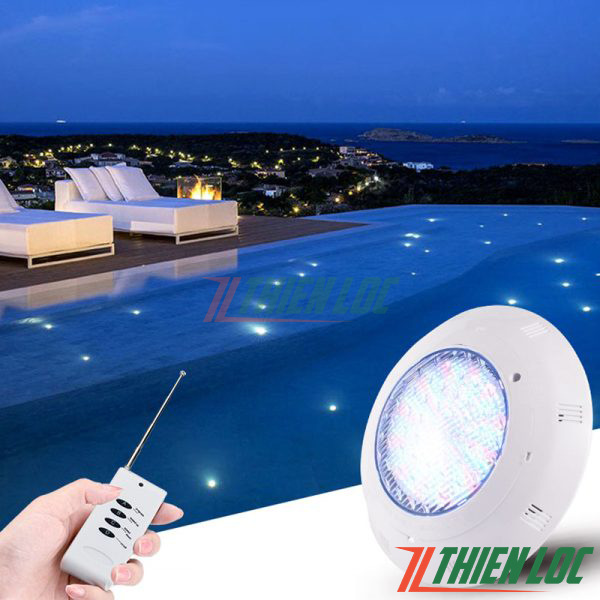 Đèn led ốp tường hồ bơi nhựa ABS có khiển 12w