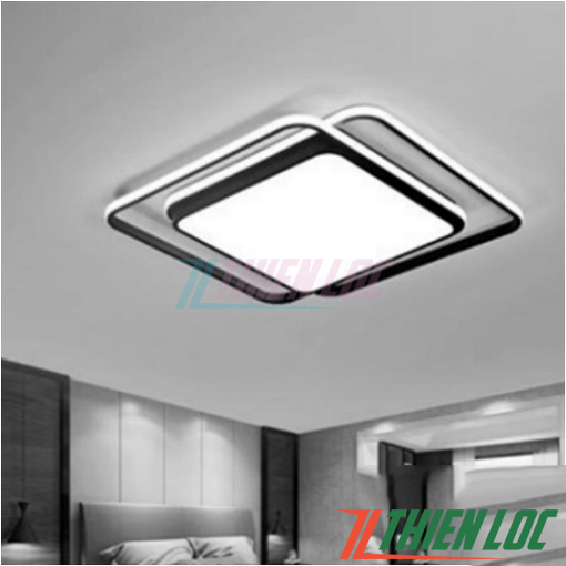 Đèn mâm ốp trần vuông hiện đại MOT073 Đèn mâm ốp trần vuông hiện đại MOT073