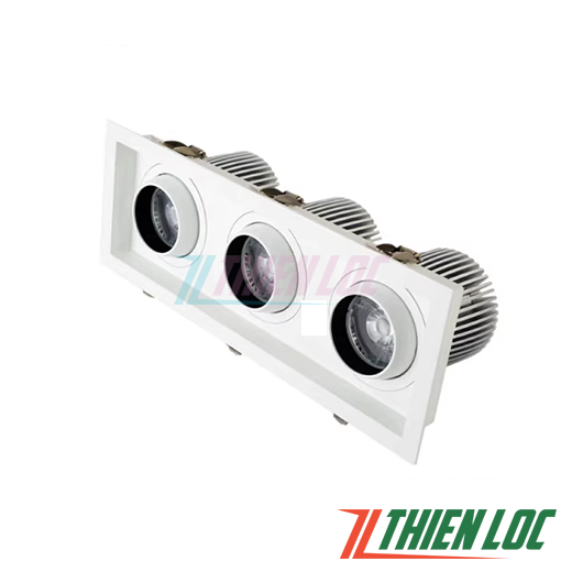 Đèn downlight 3 bóng cao cấp 3x20w Đèn downlight 3 bóng cao cấp 3x20w