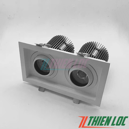 Đèn downlight đôi cao cấp 2x30w Đèn downlight đôi cao cấp 2x30w