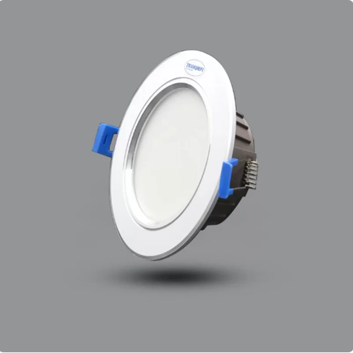 Đèn LED Downlight âm trần viền bạc 7W F110 90/7