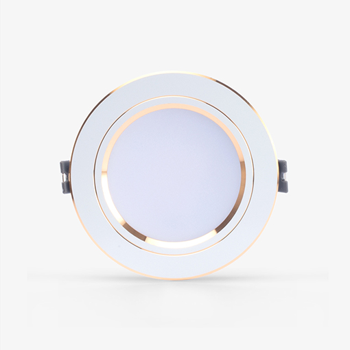 Đèn LED âm trần Downlight đổi màu AT10 viền vàng 90/10W Đèn LED âm trần Downlight đổi màu AT10 viền vàng 90/10W