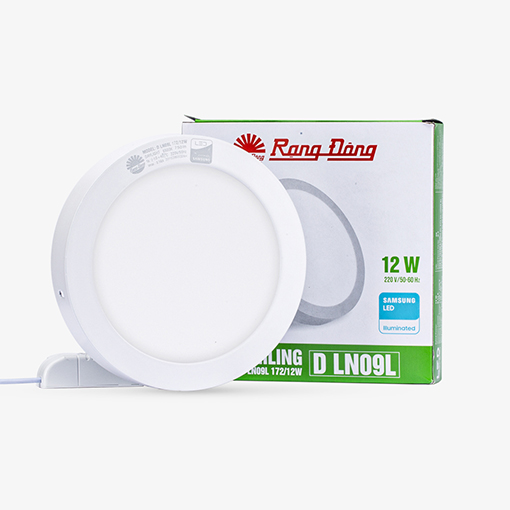 Đèn LED ốp trần tròn LN09 đế nhôm 172/12W Đèn LED ốp trần tròn LN09 đế nhôm 172/12W