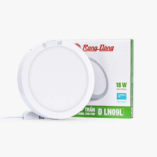 Đèn LED ốp trần tròn LN09 đế nhôm 225/18W Đèn LED ốp trần tròn LN09 đế nhôm 225/18W