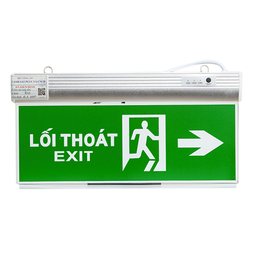 Đèn LED Exit chỉ dẫn 2 mặt CD01 2.2W PCCC